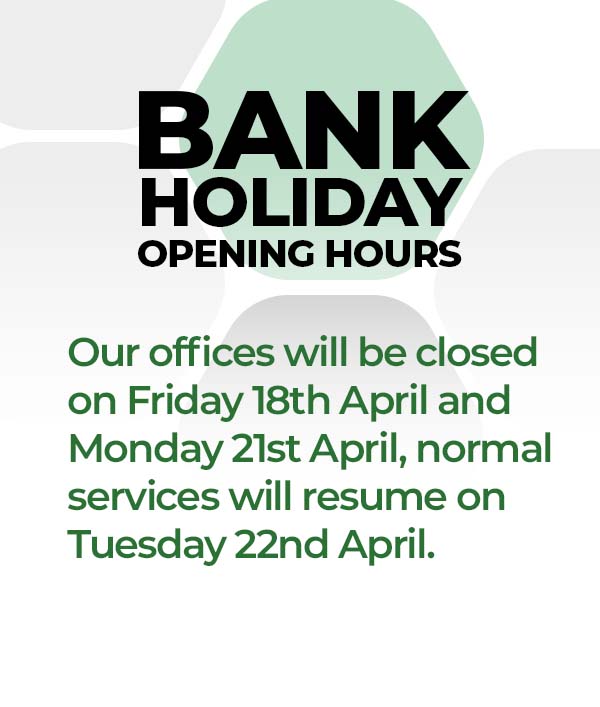 Bank Holiday Notice